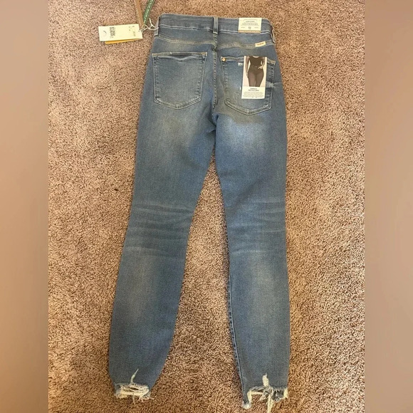 H&M High Waist Distressed Raw Hem Super Skinny Jeans Women’s Size 26 - Picture 6 of 9